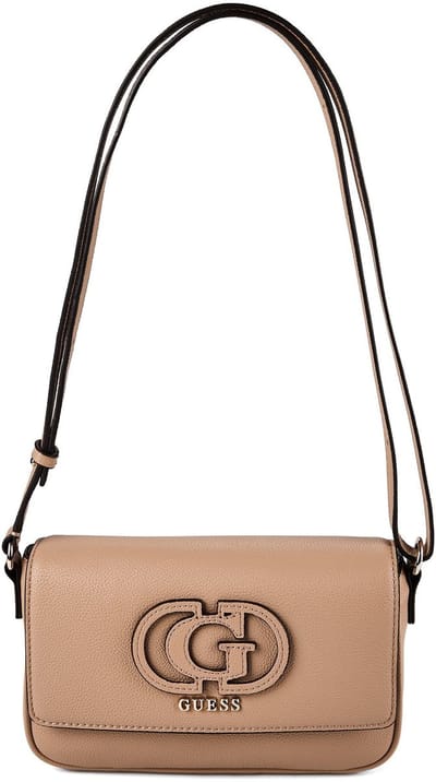 GUESS schoudertas Isola Convertible Xbody Flap Beige Taupe