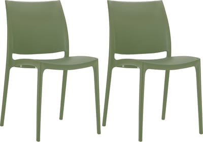CLP Maya Set van 2 Stoelen olijf