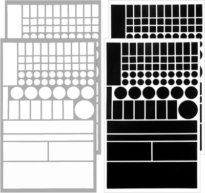 Set van 4 Zwarte Blokkeer Stickers voor LED Verlichting - Lichtdempende Tape voor Elektronica, Routers en Apparaten - 100% Lichtblokkering en Demping