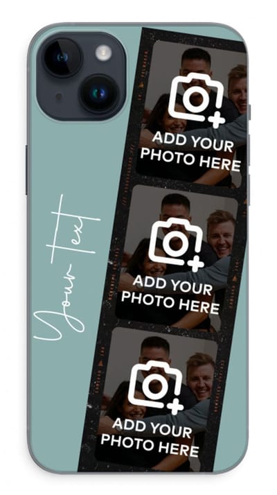 Gepersonaliseerd - Case Company® - Hoesje geschikt voor iPhone 14 Plus hoesje - Filmrol N°1 - Soft Cover Telefoonhoesje - Bescherming aan alle Kanten en Schermrand