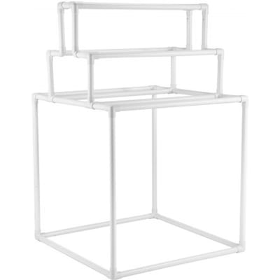 VEVOR PVC handdoekhouder 8 stangen buiten, vrijstaande handdoekhouder voor zwembadhanddoeken, droogrek voor dekbedden binnen en buiten, ideaal voor badkamer en spa, wit