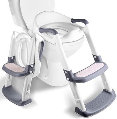 Toiletbril voor kinderen verstelbaar-robust-antislip-brede treden-zacht kussen-draagbaar-trainer-V-U-O