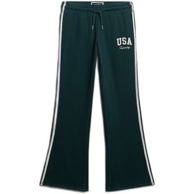 Superdry - Athletic Essentials Flare Joggingbroek met Strepen - Dames - Broeken