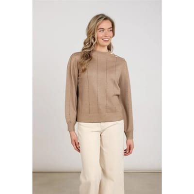 Nukus Nkf03085 60 molly pullover strass taupe