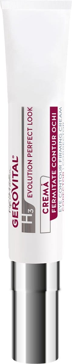 Gerovital H3 Evolution met Rozenbottelolie & Hyaluronzuur - Verstevigende Oogcrème – Tegen Fijne Lijntjes & Kraaienpootjes – Hydraterende Oogverzorging – Liftende Oogcrème -15 ml