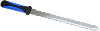 GEKO Mes voor minerale wol - Dubbelzijdig roestvrij staal - Ergonomisch handvat - 410 mm