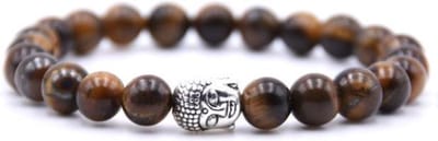 Rhylane - Kralen armband - Tijgeroog Natuursteen - Buddha bedel - 20 cm