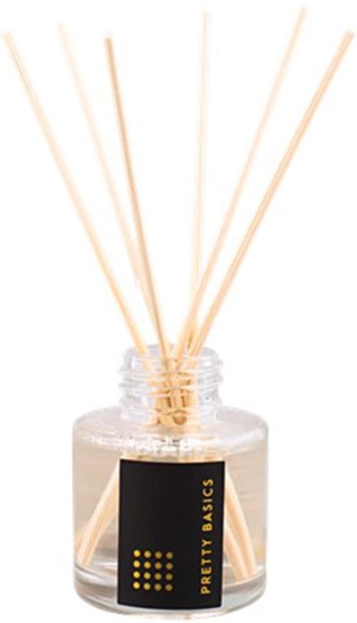 Geurstokjes set SOLANGE - Sandal Wood - Glas / Kunststof - Geurstokjes + 10 homemade waxmelts - Cadeau - Moederdag - Moederdag Cadeautje - Vaderdag Cadeau - Papadag