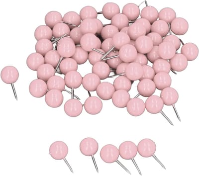 100 Stuks Decoratieve Push Pins voor Kurk Borden - Stalen Markering Pins 9.5x20mm voor Creatieve Projecten en Organisatie