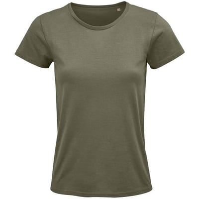 SOLS Dames/dames Crusader Organisch T-shirt (Khaki)