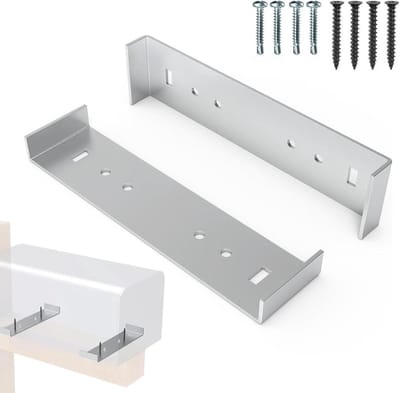 Brievenbus Beugels - Montagebeugels Brievenbus - Brievenbus Monteren - Robuust Aluminium Ontwerp - 2 Stuks - Zilver