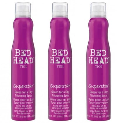 Bed Head by TIGI - Queen For A Day - Haarspray - Volume Spray - Voor dun haar - voordeelverpakking - 3 x 311ml