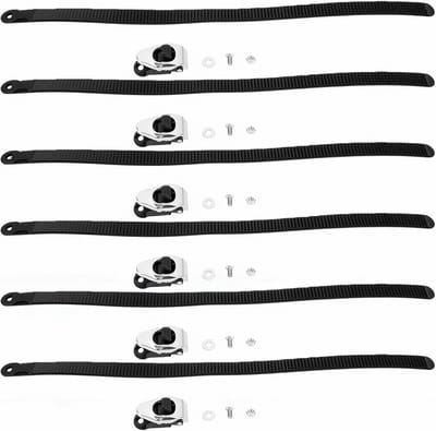 Herbruikbare Ratelkabelbinders - Verstelbare Vergrendelingsriemen - Items Beveiligen - Roestvrijstalen Gesp - 20 Inch - Zwart