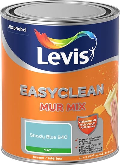 Levis - Easyclean Mur Mat Mix - Shady Blue B40 - Mengverf - 1 L