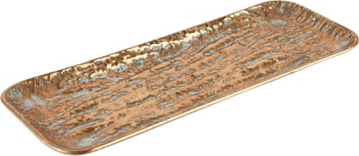 Dekoratief | Dienblad rechthoek, brons, metaal, 41x3x14cm | A245475