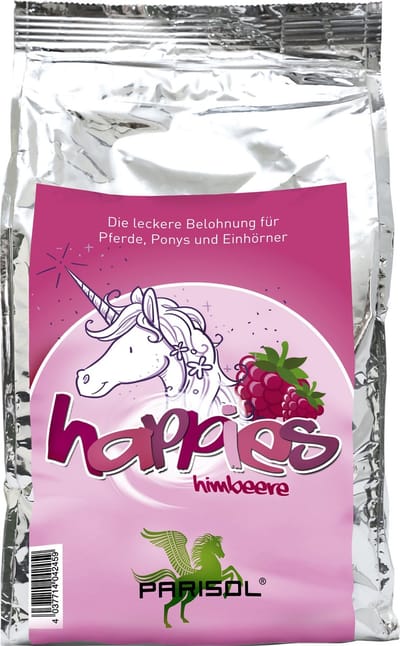 Paardensnoepjes Parisol Happies Eenhoorn Framboos 1kg