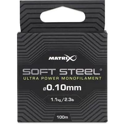 Matrix Soft Steel Ultra Power Monofilament 100m - Maat : 0.10mm