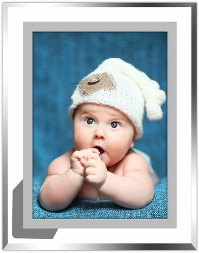 Dailygoody - Fotolijst - Glazen fotolijst - Stijlvol design - 8x10 formaat - Voor tafelblad en bureau - Geschikt voor elke gelegenheid - Transparant m..