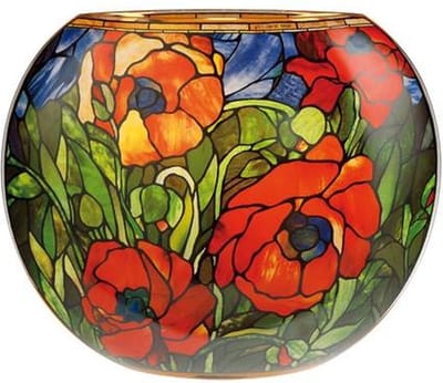 Goebel - Louis Comfort Tiffany | Tafellamp Oosterse papaver | Glas - 35cm