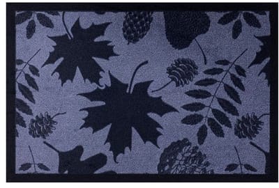 Deurmat Leaves Shadow antraciet - 40x60 cm