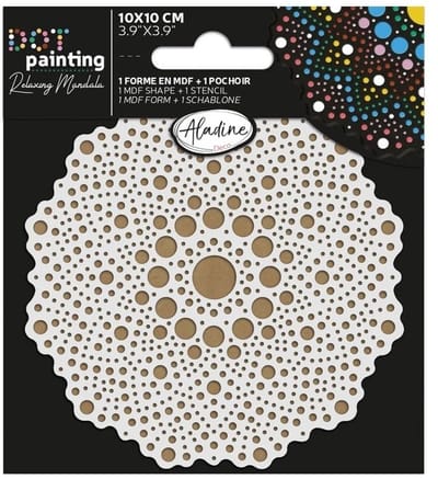 Aladine schilderen Mandala stipkunst set 10 cm creatief speelgoed.