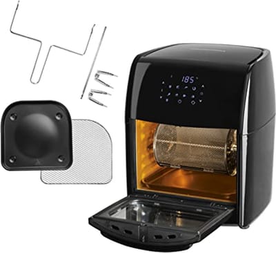 Digitale XL heteluchtfriteuse 12 liter - Vetarm en Zacht Koken met 9 Programma's