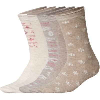 esmara 5 Paar dames sokken (Grijs/beige, 35-38)