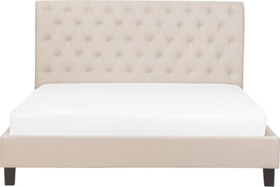 REIMS - Tweepersoonsbed - Beige - 180 x 200 cm - Polyester