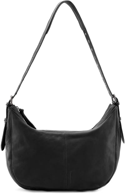 FREDsBRUDER Leren Schoudertas Me and My Bag Hobo Bag Black Zwart