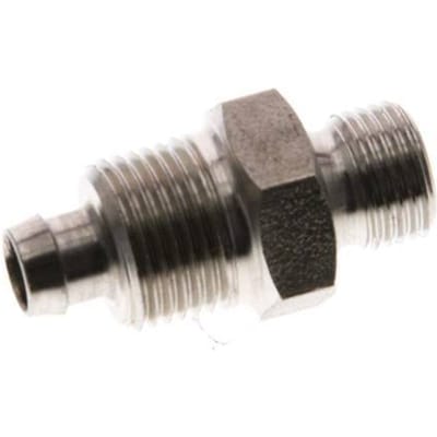 8x6 & G1/8'' RVS 1.4571 Rechte Opsteekkoppeling Buitendraad