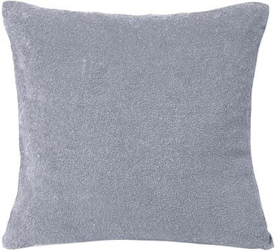 Frotte kussensloop 40x40 cm - Grafietgrijs