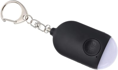 Persoonlijk Alarm - Veiligheidssleutelhanger - Noodsituaties Melden - Oplaadbaar Met LED - 7 x 3.5 cm - Zwart
