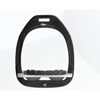 Ultra Grip Zwart/Antraciet Halfhoge stijgbeugels Flex-On Green Composite