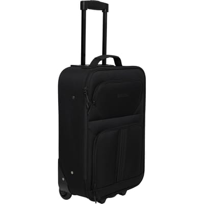 Mountain Warehouse Koffer Essentials 2 wielen (Jet Zwart)