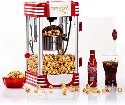 Popcorn Machine - Popcorn Maker - Thuis Films Kijken - Met Timing Functie - 43x28x25 cm - Multicolor