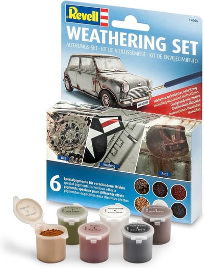Revell Modelbouwdecoratie - 39066 Set voor verwering - Weathering Set - 6 Pigmenten Effecten set