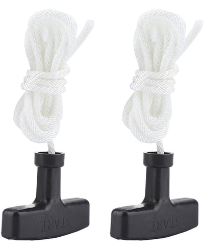 Dailygoods- Starter Handvat 2 Stuks - Trekkoord voor Grasmaaier - Vervangingskoord - Duurzaam Nylon - Kunststof Handgreep - Maximaal Prestaties