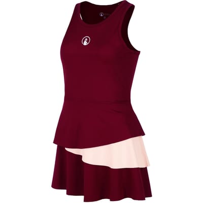 Quiet Please Endlessly Flounce Jurk Dames-Wijnrood,Roze