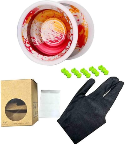 Professionele Jojo - Jojo Bal - Trucs Leren - Dubbele Modus - 57 mm Diameter - Rood Geel Zilver