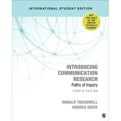 Introducing Communication Research - International Student Edition - Treadwell, Donald