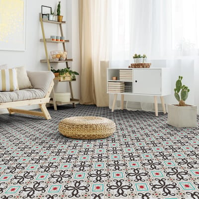 Antislip vloerstickers met beschermende coating - ELIANA FLOOR TILES - 1 sticker van 60x100 cm