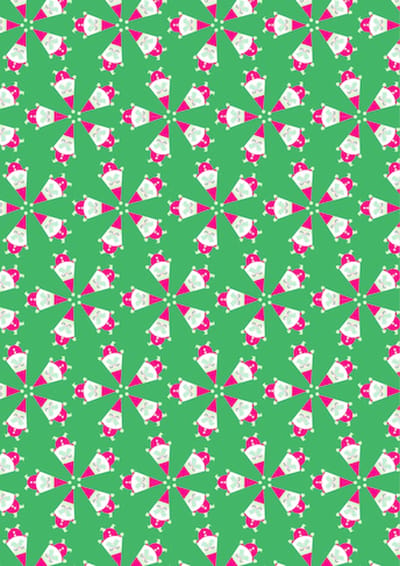 Decopatch papier Kerstmannetjes