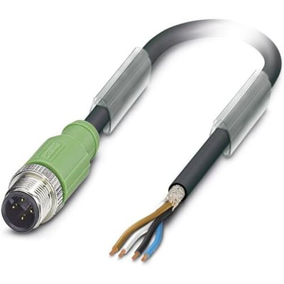 Phoenix Contact 1682618 Sensor/actuator connector, geassembleerd M12 Aantal polen (sensoren): 4 Stekker, recht 3.00 m 1 stuk(s)