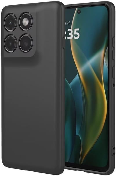 Zwart Dun TPU Hoesje Geschikt voor Motorola Edge 60 Pro | Back Cover | Lichtgewicht | Ultra Dun | Flexibel | Zacht