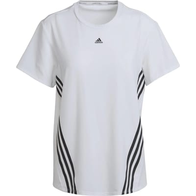 Adidas Wtr Icons 3 Stripes T-shirt Met Korte Mouwen Wit M Vrouw