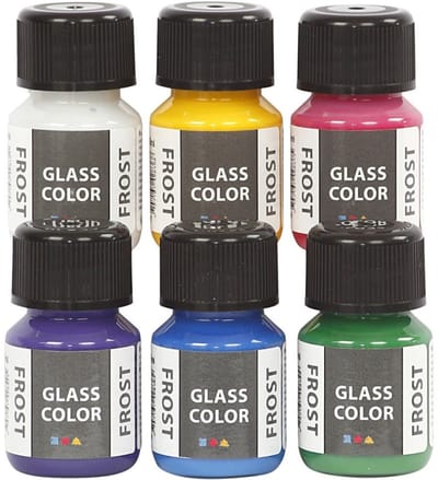 Creativ Company Glass Color Frost Glass Paint Color 6x30ml