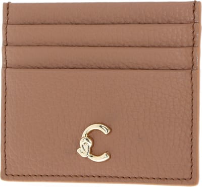 COCCINELLE Leren Kaarthouder C-Me Credit Card Holder Skin Lichtbruin