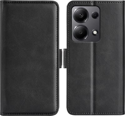 MobyDefend Hoesje - Geschikt voor Xiaomi Redmi Note 13 Pro 4G - Luxe Wallet Book Case (Sluiting Zijkant) - Zwart