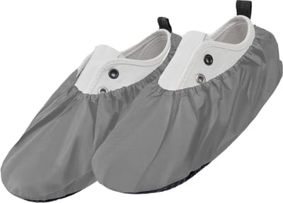 FEROCITY - Schoenovertrekken - Antislip, herbruikbaar - Unisex - Erwachsene - EU 38-45 - Polyester - Grijs