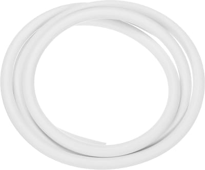 Siliconen schuimrubberen afdichtingsstrips, 6 mm diameter, 1 meter lang, sponsrubber, weerbestendig, rond rubberen koord, massief voor machines en industrie, wit